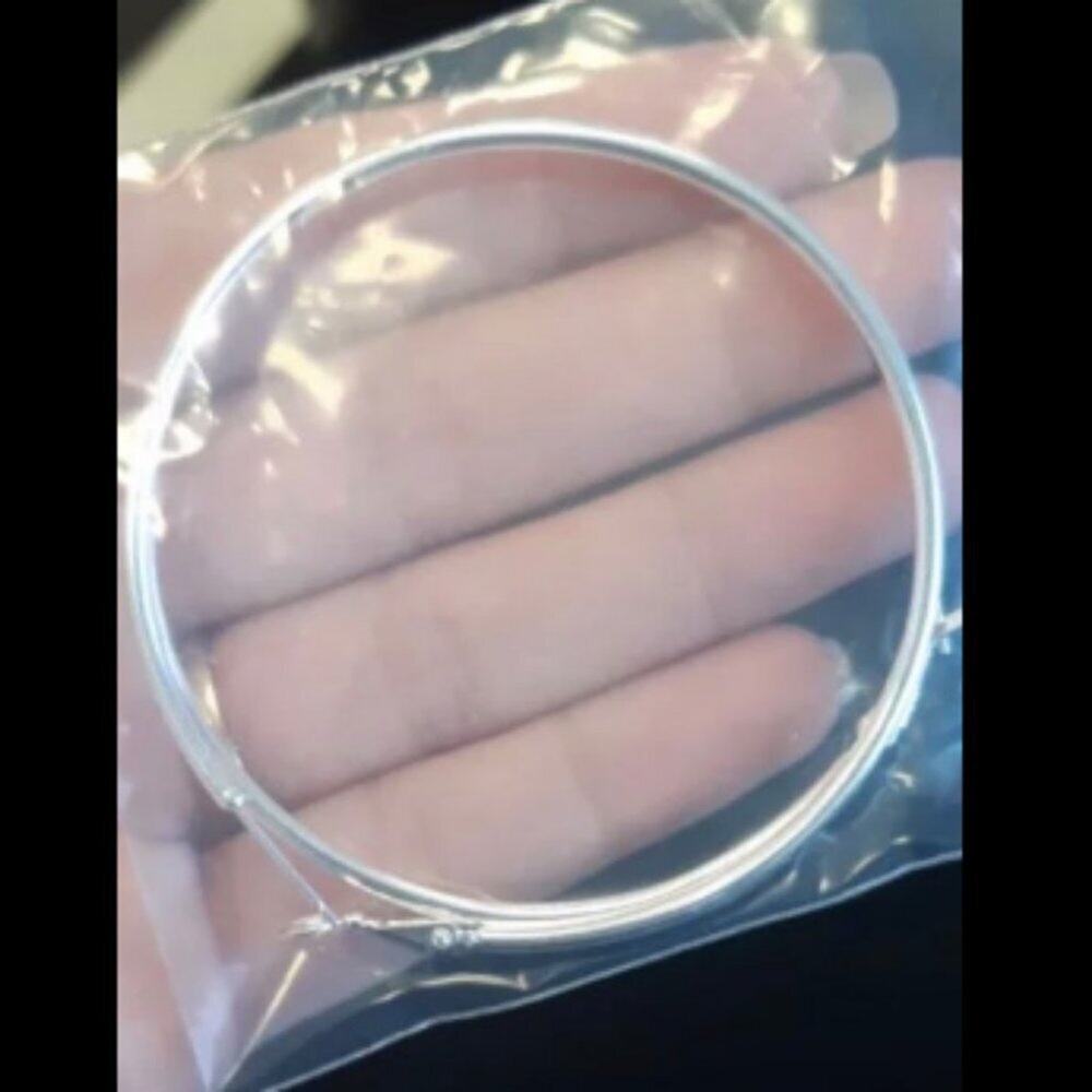 Stamped 925 very big hoop earrings 80mm